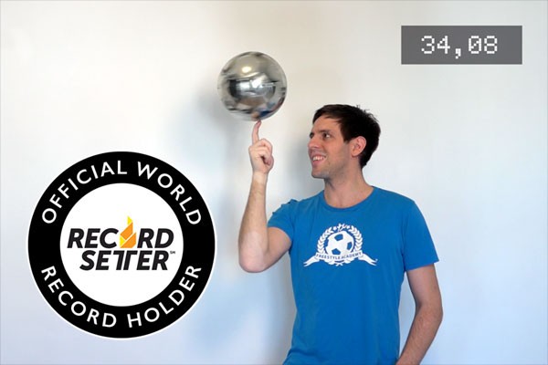 Weltrekord Balldrehen - World Record Ballspinning